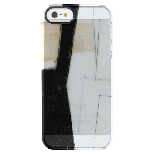 Abstract Black & White Painting Uncommon iPhone Case (Back)