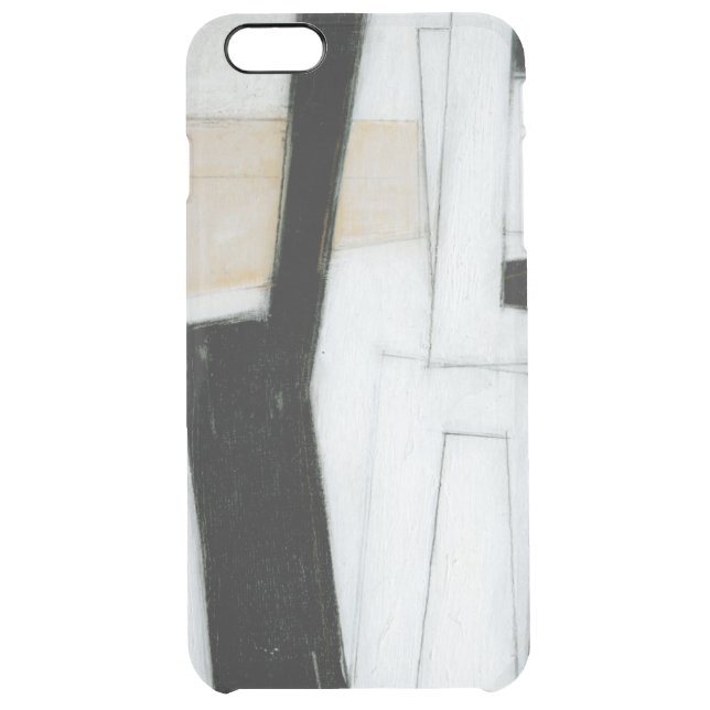 Abstract Black & White Painting Uncommon iPhone Case (Back)