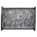 Abstract Black &amp; White Serving Tray at Zazzle