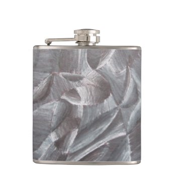 Abstract Black & White Vinyl Wrapped Flask - Usa by NaturalView at Zazzle