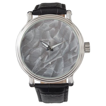 Abstract Black & White Watch