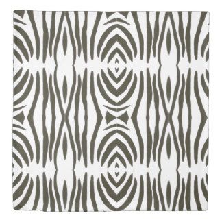 Abstract Black White Zebra Pattern Duvet Covers