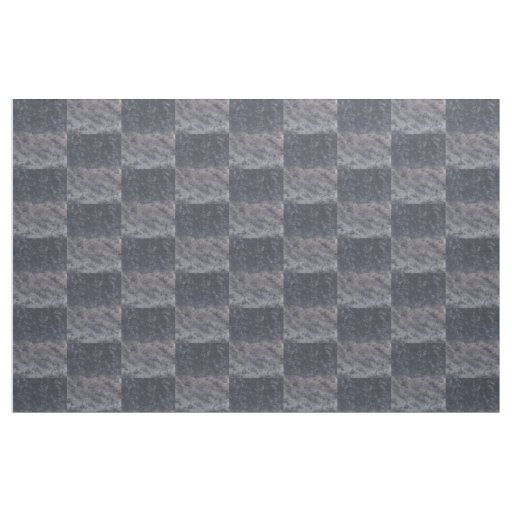 Abstract blends black gray tan checkerboard fabric