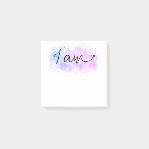 *~*  Abstract Blob Affirmation Intention I AM Post-it Notes