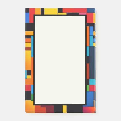 Abstract Blocks in Desert Colors Post_it Notes