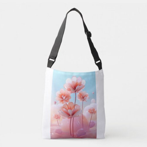 Abstract Bloom 3D Floral Explosion Tote Bag