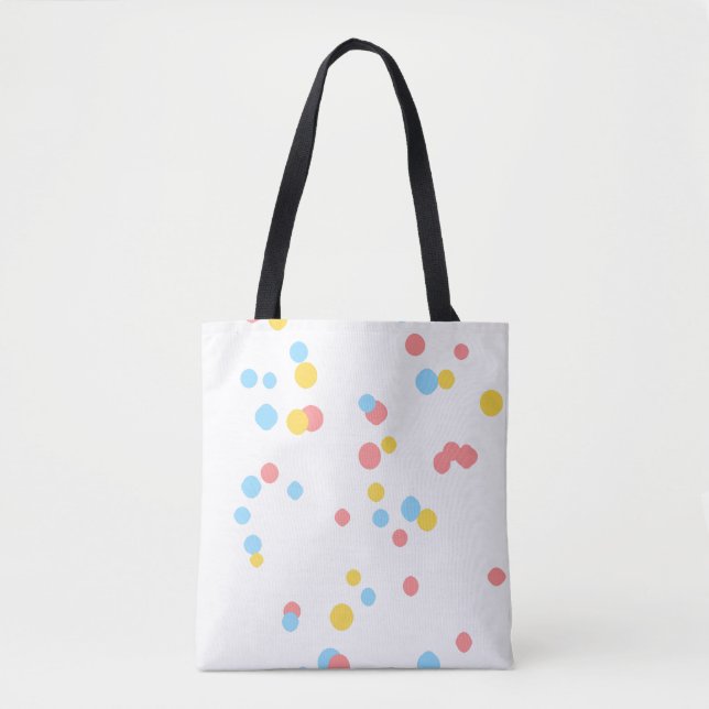 Abstract Bloom – All-Over Artistic Floral Tote Bag (Front)