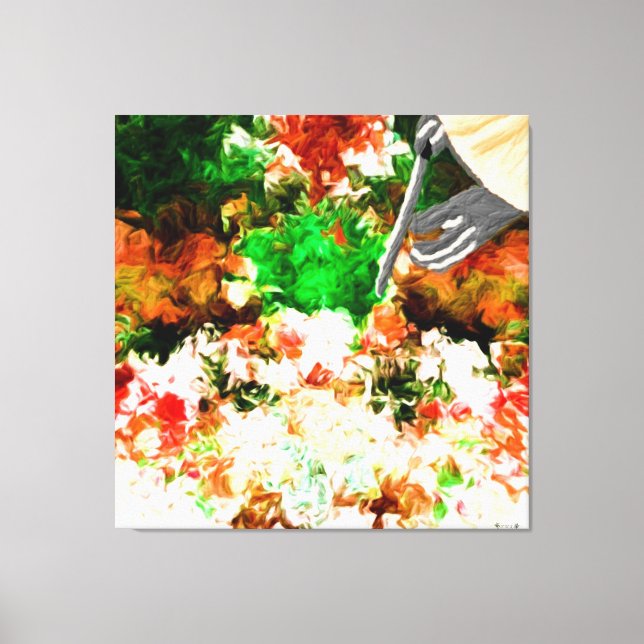 Abstract Bloom Canvas Print (Front)