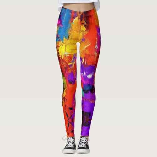 Abstract Bloom Leggings