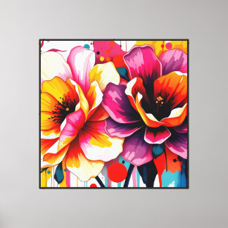 Abstract Blooms Canvas Print