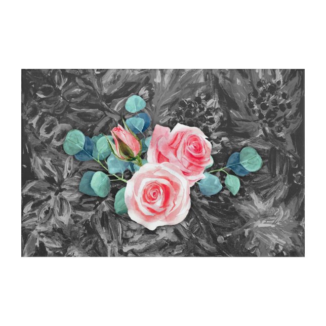 Abstract Blossom Acrylic Print (Front)