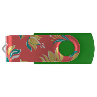 Abstract Blossom Flash Drive