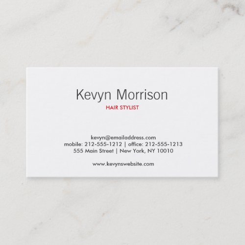 ABSTRACT BLOSSOMS WHITE/RED BUSINESS CARDS