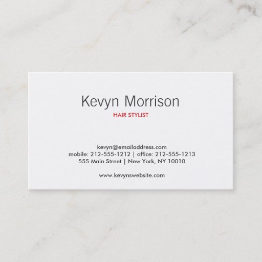 Customizable ABSTRACT BLOSSOMS WHITE/RED BUSINESS CARDS
