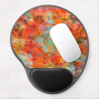 Abstract Blue And Brown Pattern Gel Mouse Pad