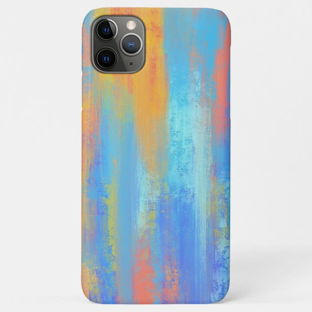 Abstract Blue and Orange Case-Mate iPhone Case (Back)