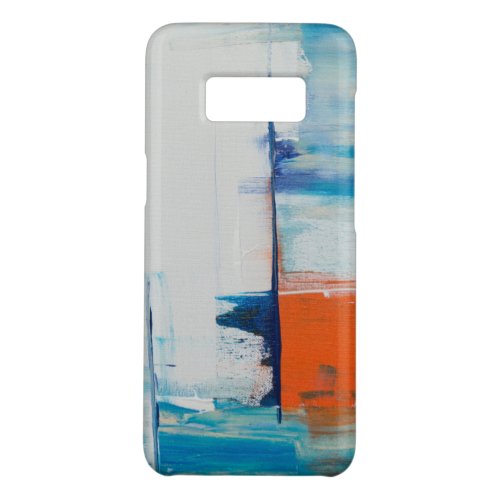 Abstract Blue and Orange Modern Art Case_Mate Samsung Galaxy S8 Case