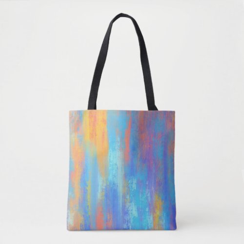 Abstract Blue and Orange Tote Bag