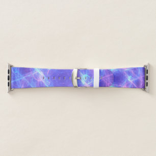 Abstract Blue and Pink Swirly Fractal Apple Watch Band