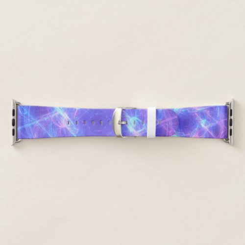 Abstract Blue and Pink Swirly Fractal Apple Watch Band