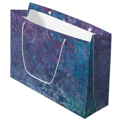 Abstract Blue and purple colorful design Large Gift Bag