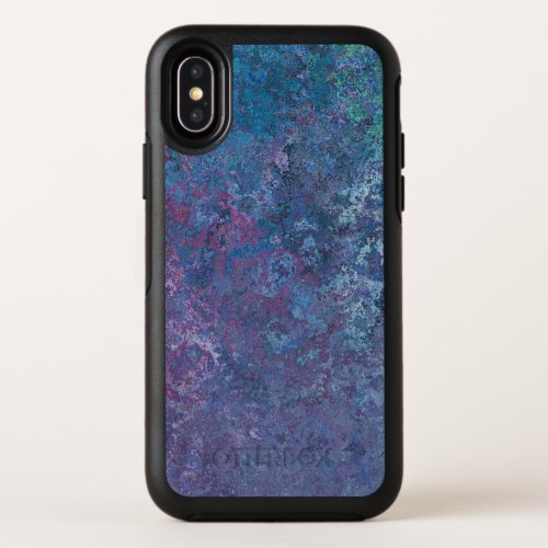 Abstract Blue and purple colorful design OtterBox Symmetry iPhone X Case