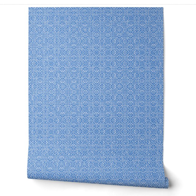 abstract blue and white pattern wallpaper  (Unrolling)