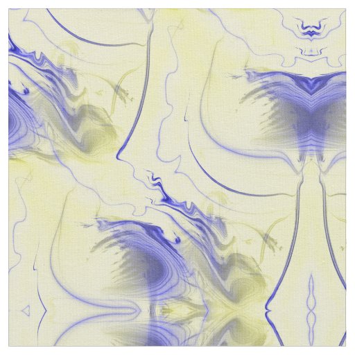 Abstract Blue and Yellow Fabric