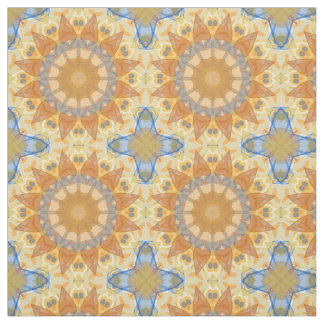 Abstract Blue and Yellow - Geometric Fabric