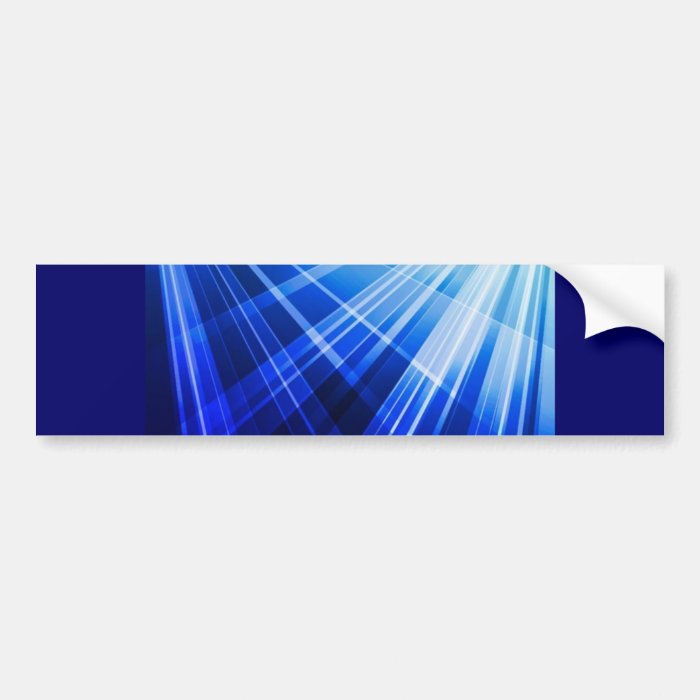 Abstract Blue Background Vector ROYAL BLUE WHITE P Bumper Sticker