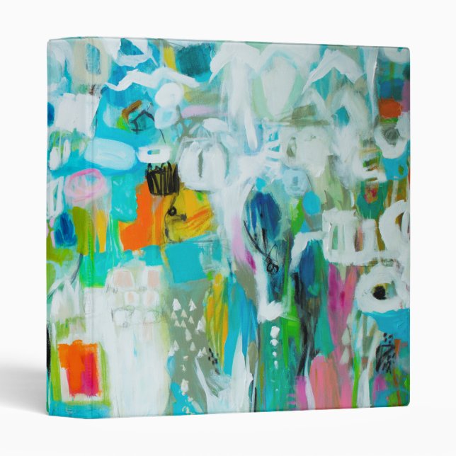 Abstract Blue Binder (Front/Spine)