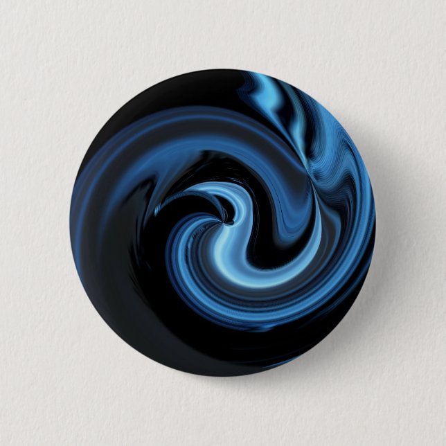 Abstract Blue Bird *personalize* Pinback Button (Front)