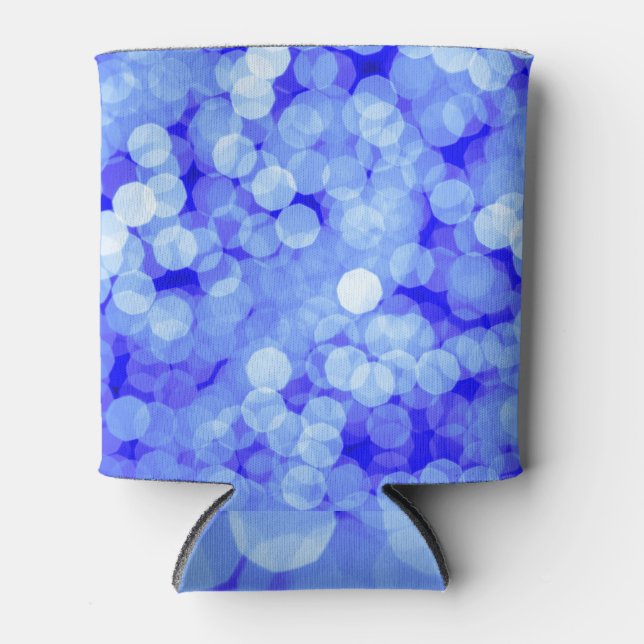 Abstract Blue Bokeh: Classic Background Can Cooler (Front)