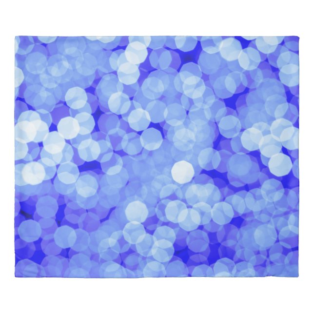 Abstract Blue Bokeh: Classic Background Duvet Cover (Front)