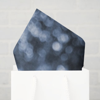Abstract Blue Bokeh Tissue Paper