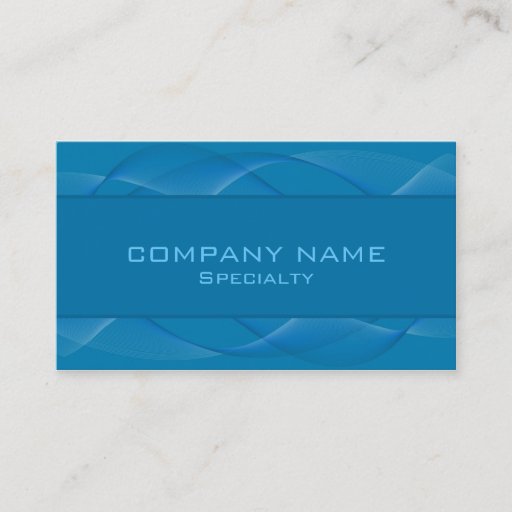 Customizable Abstract blue Business Cards