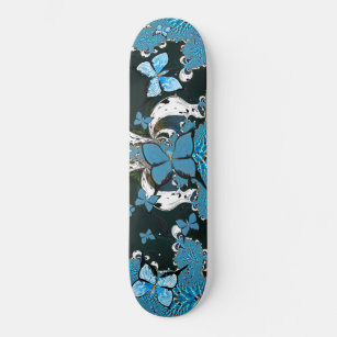 Abstract Blue Butterfly Dream  Skateboard