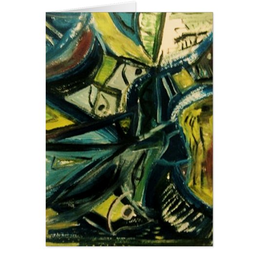 Abstract Blue Cards (Front)