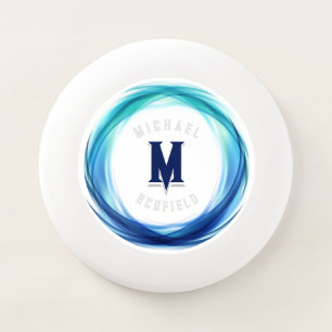 Abstract Blue Circle Wham-O Frisbee