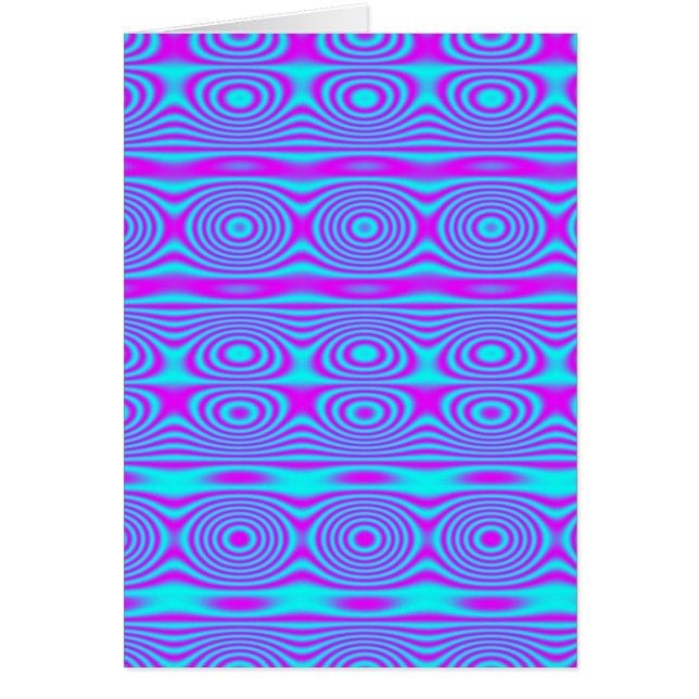 Abstract Blue Circles Cards (Front)