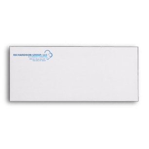 ABSTRACT BLUE CLOUD LOGO Envelope