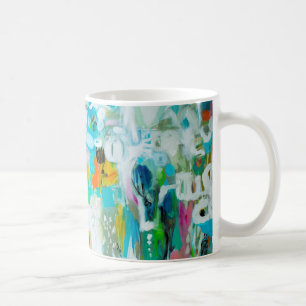 Abstract Blue Coffee Mug