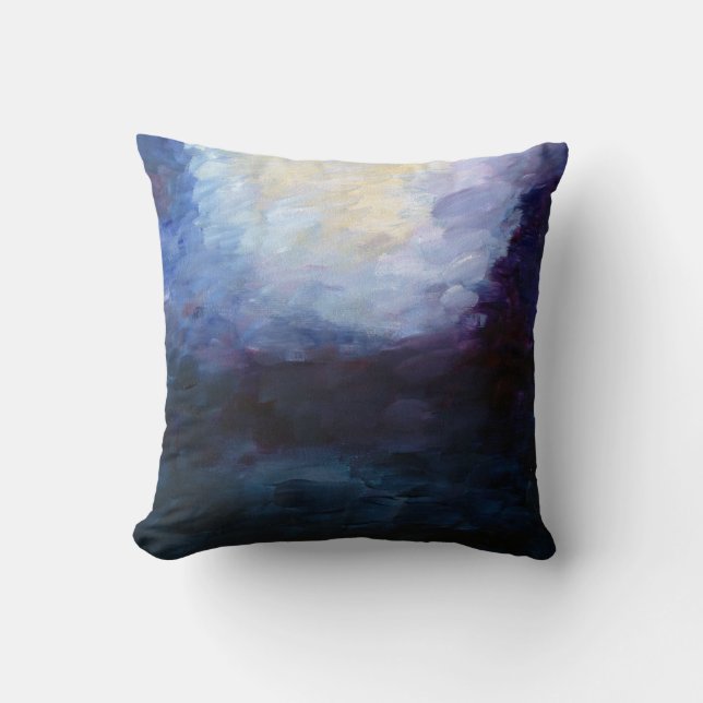 Abstract Blue  Cushion (Front)