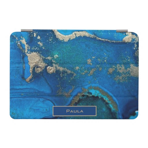 Abstract Blue Customized iPad Smart Cover