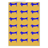 Abstract Blue Dachshund (Front)