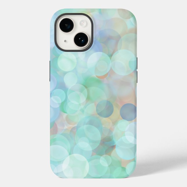 Abstract Blue Digital Pour Painting   Case-Mate iPhone Case (Back)