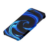Abstract Blue Dolphin Wave Art iPhone 5 case (Bottom)