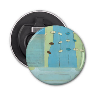 Abstract Blue Egg Parade Bottle Opener
