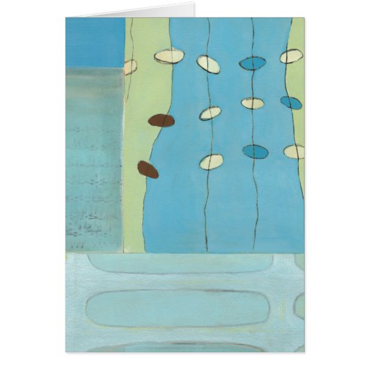 Abstract Blue Egg Parade Cards (Front)