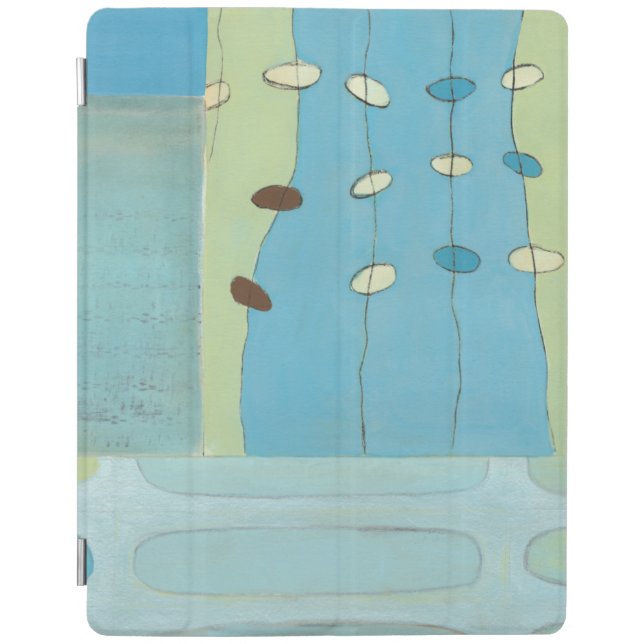 Abstract Blue Egg Parade iPad Smart Cover (Front)